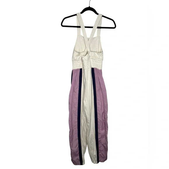 Anthropologie Daily Practice Relaxed Colorblock Jumpsuit Casual Lightweight XS - Picture 7 of 14